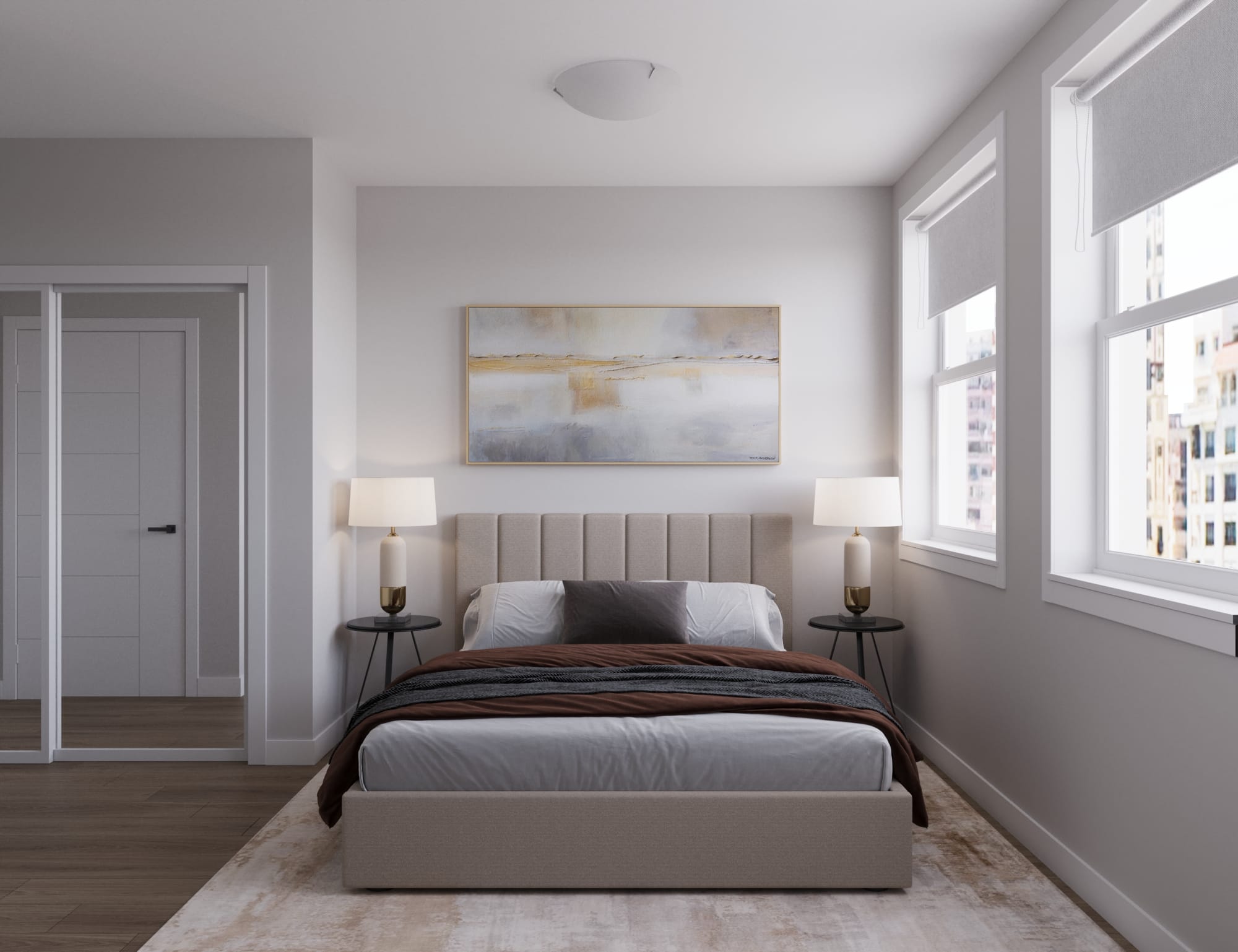 Spacious bedroom at The Cornerstone
